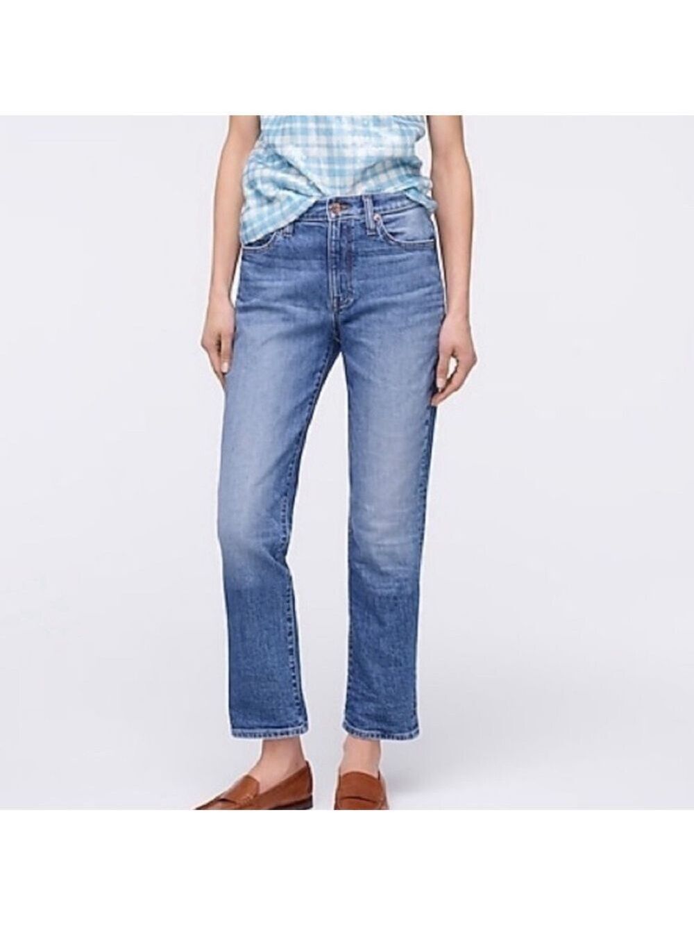 J Crew Denim Whiskering Distressed Slim Boyfriend Jeans 30T